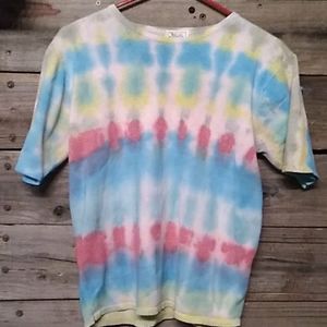Casual Corner Tie-dye Summer Sweater